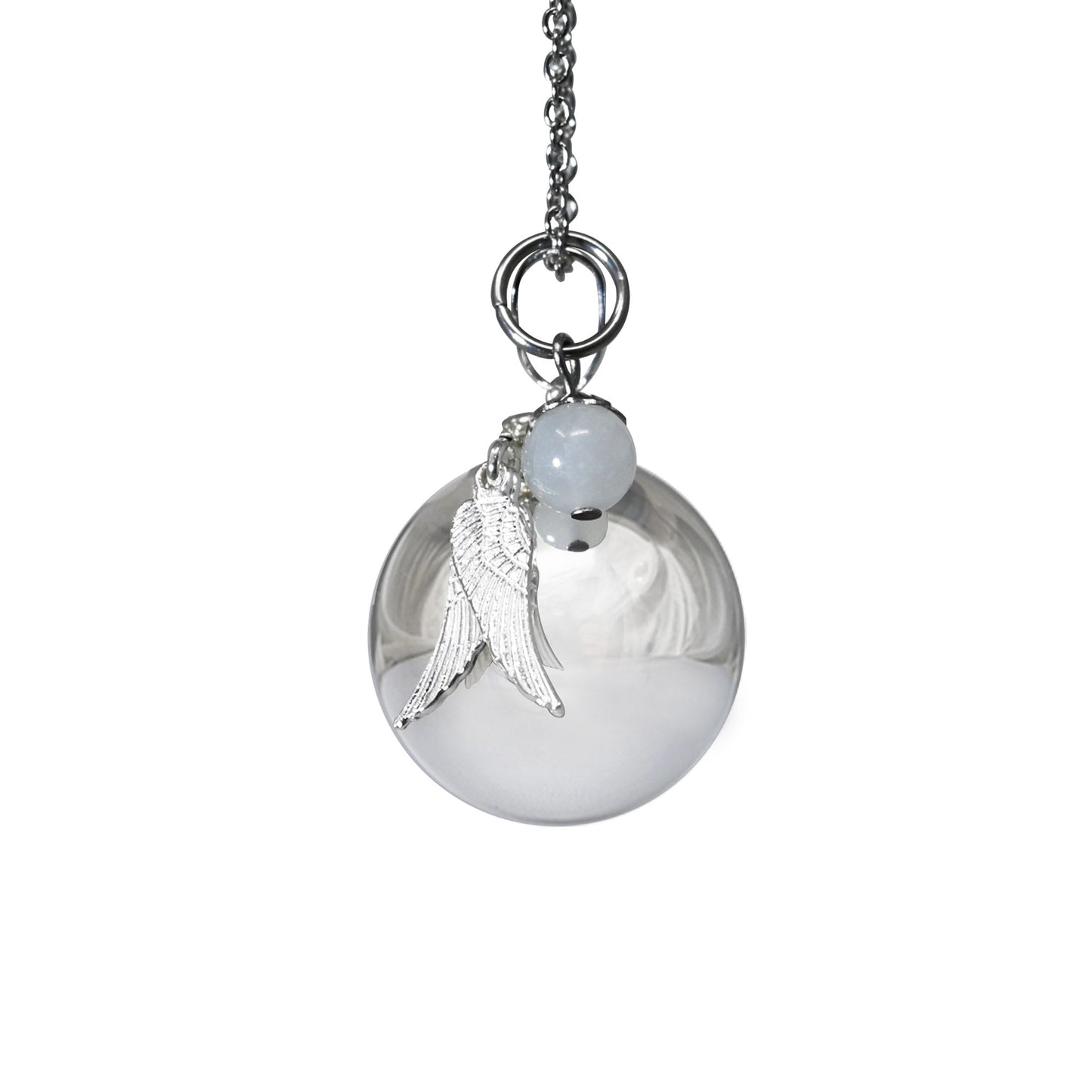 Bola de Grossesse CELESTE - Pierre de lune et pendentif ailes d'ange