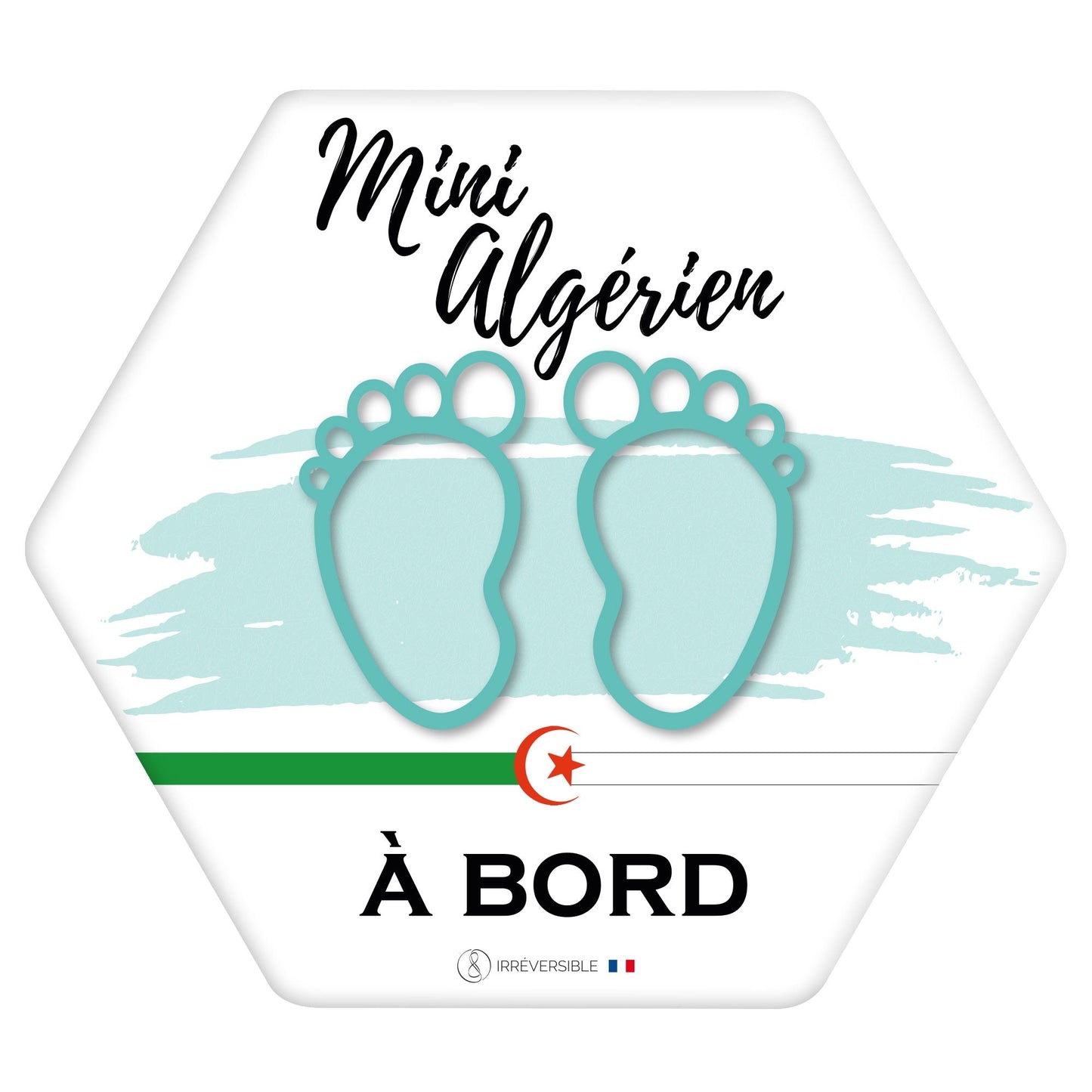 Adhésif / Autocollant bébé à bord - Algérien(ne) à bord