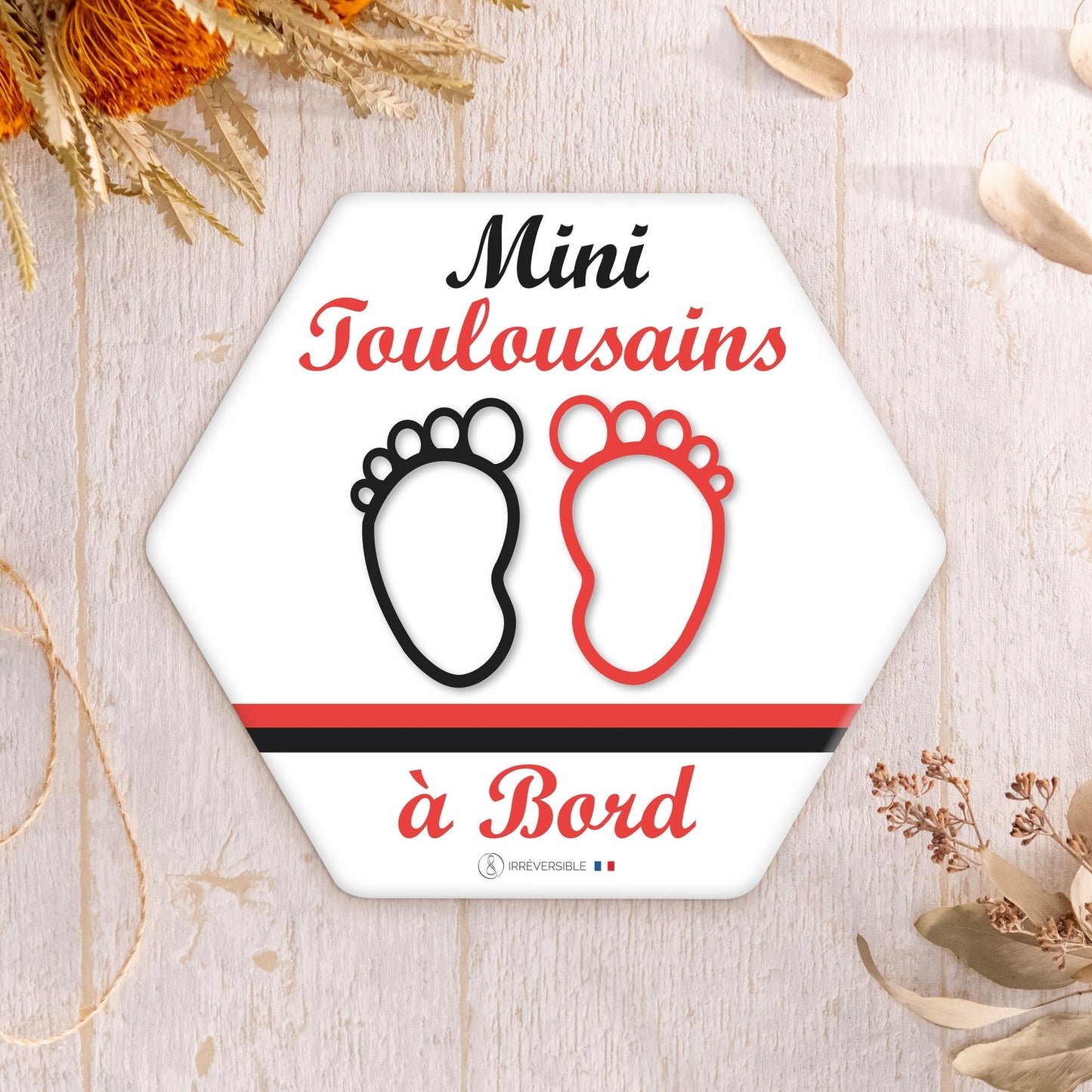 Adhésif bébé à bord - Mini Toulousain(e)