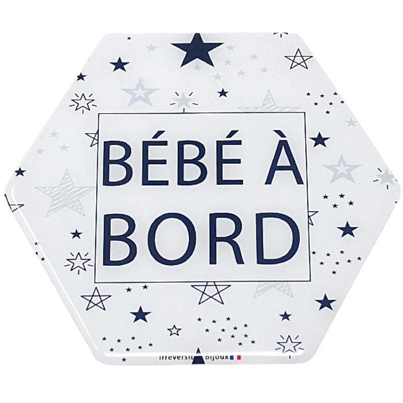 Adhésif / Autocollant bébé à bord - Etoiles
