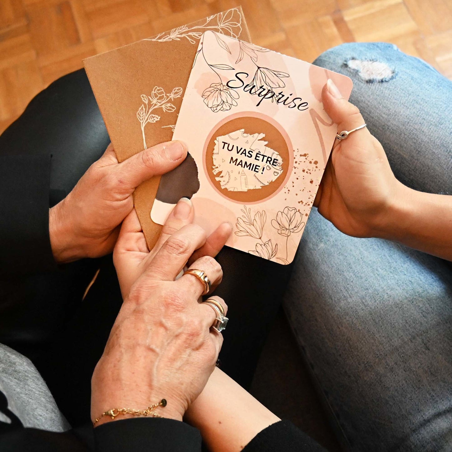 Carte à gratter - Tu vas être mamie !