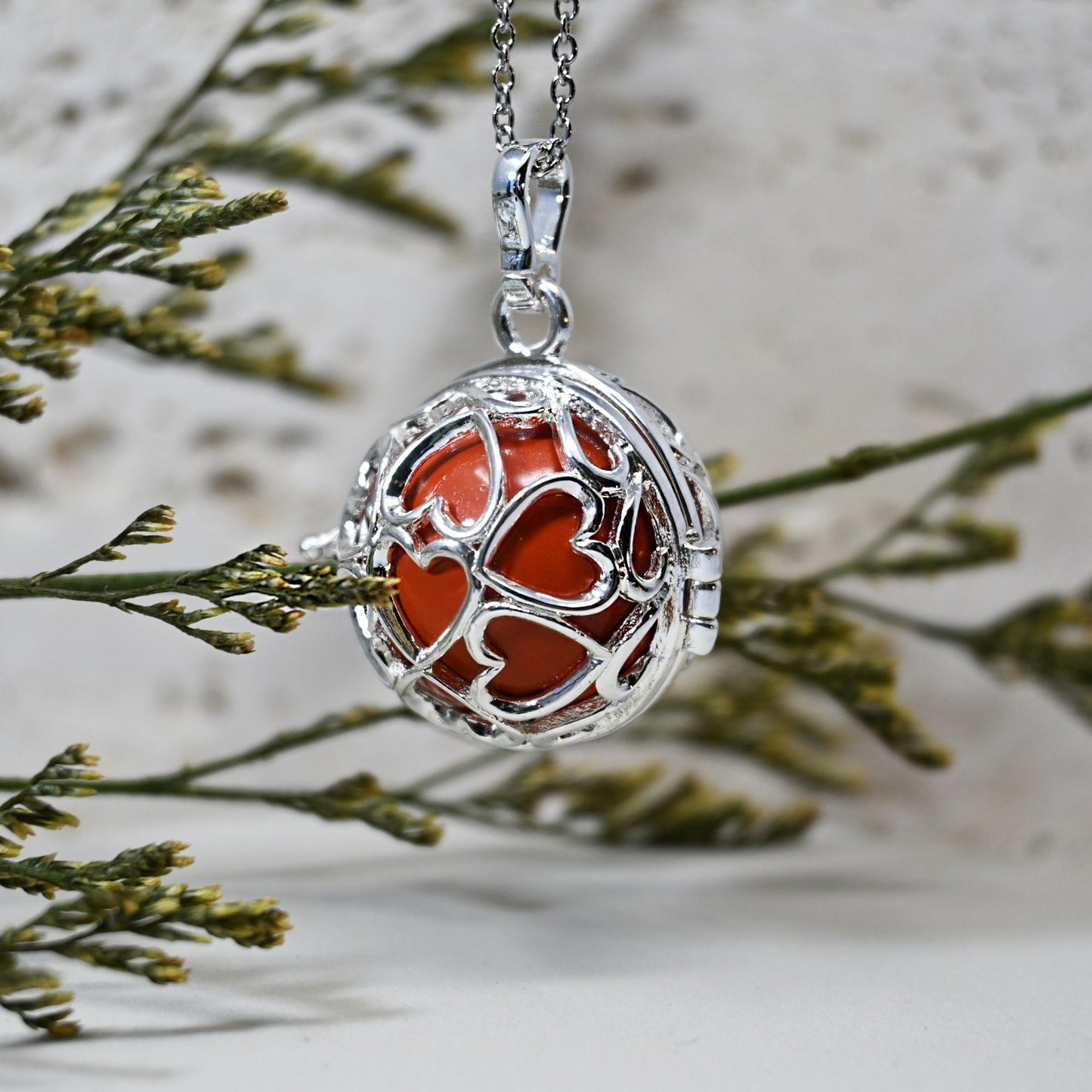 Bola de Grossesse - Sarah Colliers Bola 100% Plaqué Argent, Bola, Cage, Collier, Collier