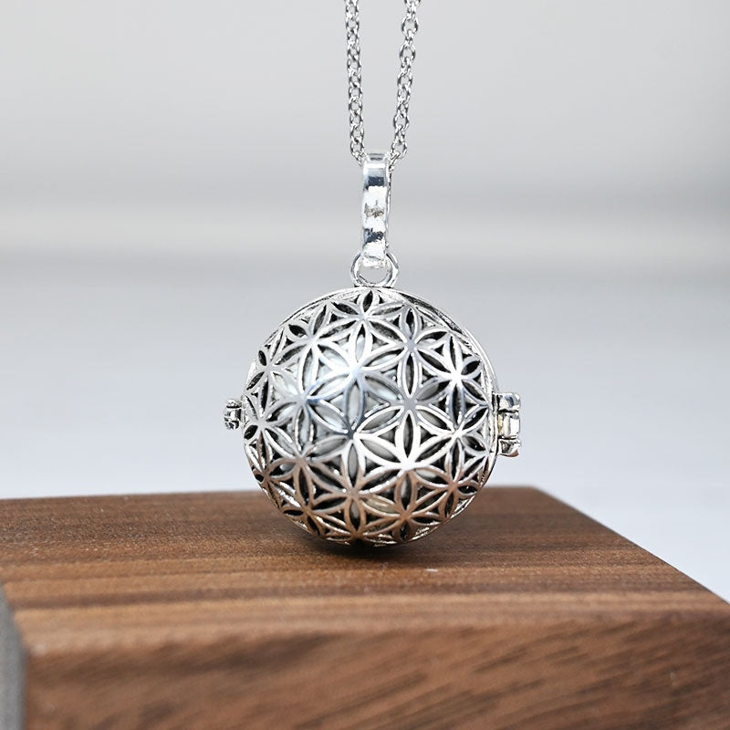 Bola de Grossesse - Lila Colliers Bola 100% Plaqué Argent, Bola, Cage, Collier, Collier
