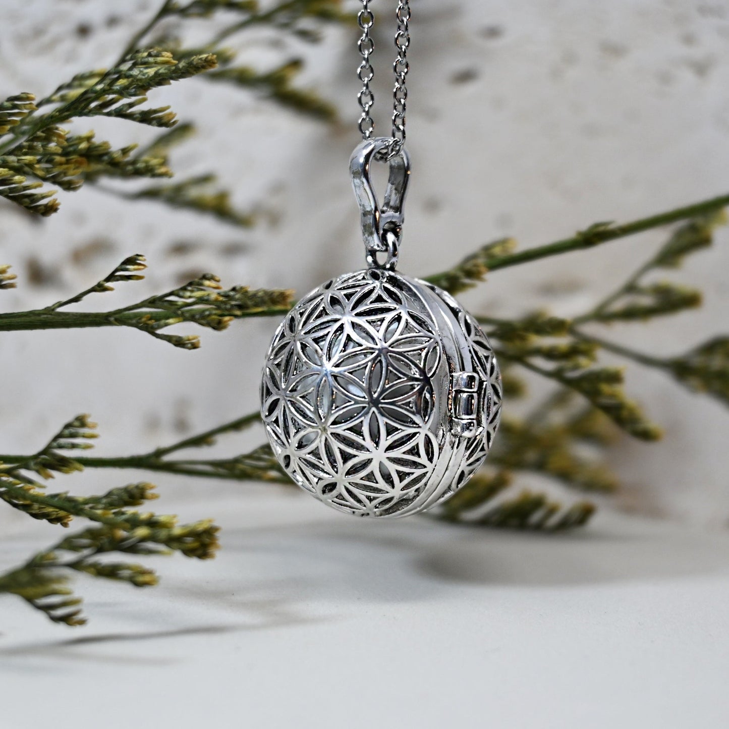 Bola de Grossesse - Lila Colliers Bola 100% Plaqué Argent, Bola, Cage, Collier, Collier