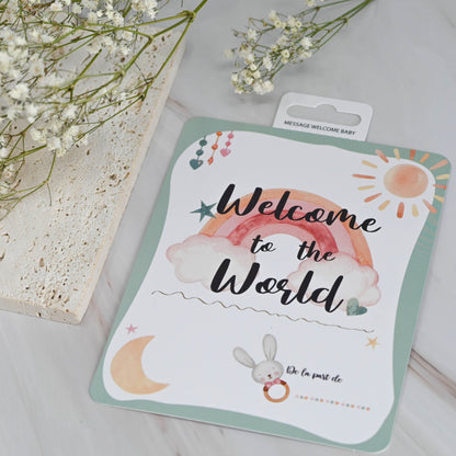Carte à offrir « Welcome to the world »
