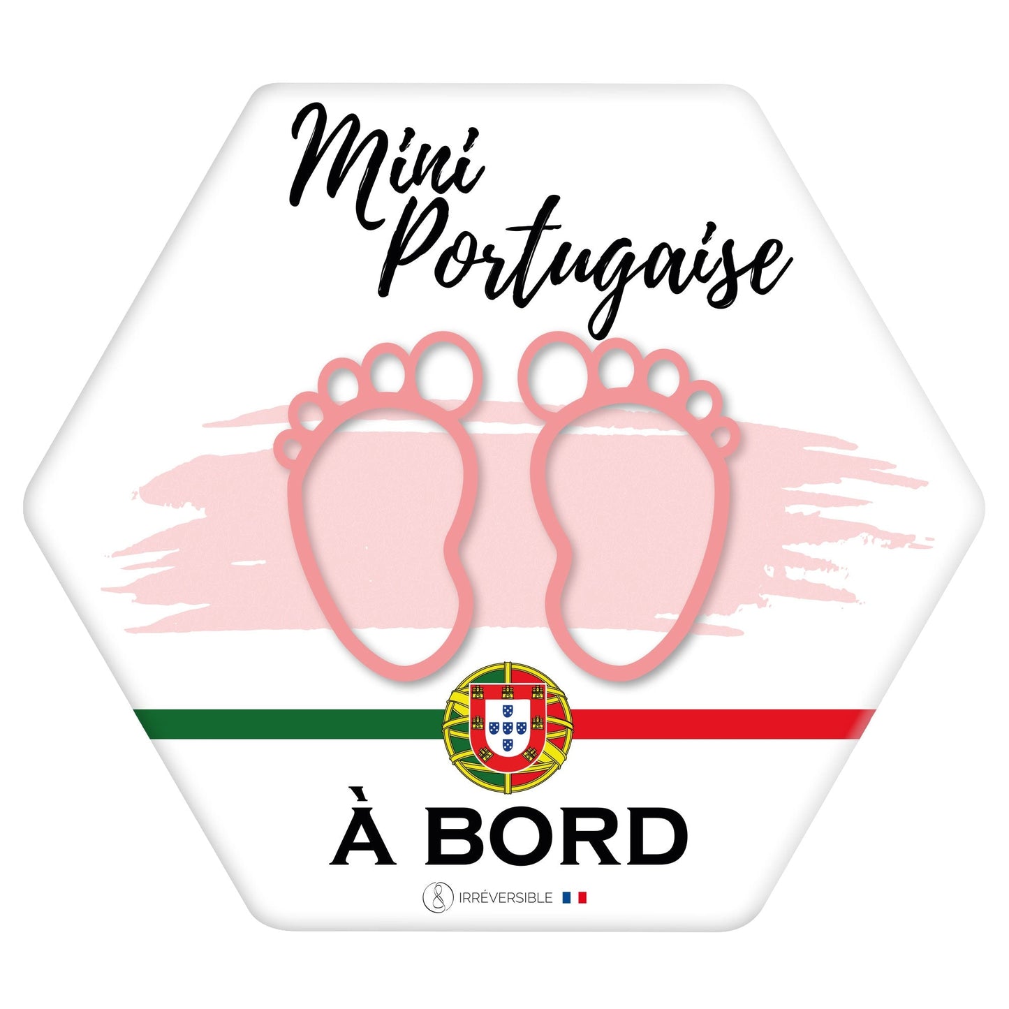 Adhésif / Autocollant bébé à bord - Portugais(e) à bord