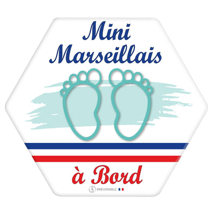 Adhésif bébé à bord - Mini Marseillais(e)
