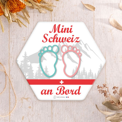 Adesivo / Adesivo bebê a bordo - Mini Schweiz an Bord