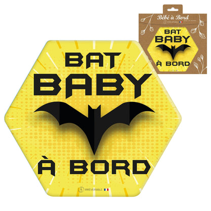 Adhésif / Autocollant bébé à bord - Bat Baby