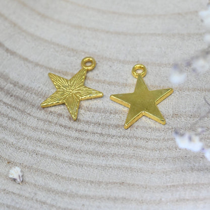 COLGANTE DE METAL ORO - FULL STAR **DESTOCK** 