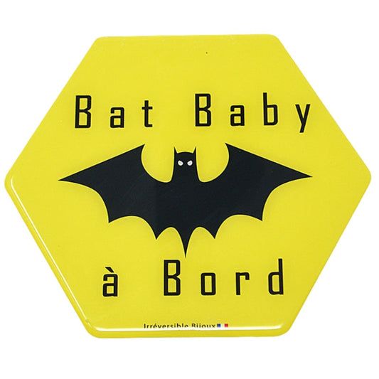 Adhésif / Autocollant bébé à bord - Bat baby