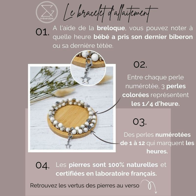 Bracelet D’allaitement - Pierre Du Soleil Bracelets Allaitement Allaitement, Bracelet, Bracelet Biberon, Maman