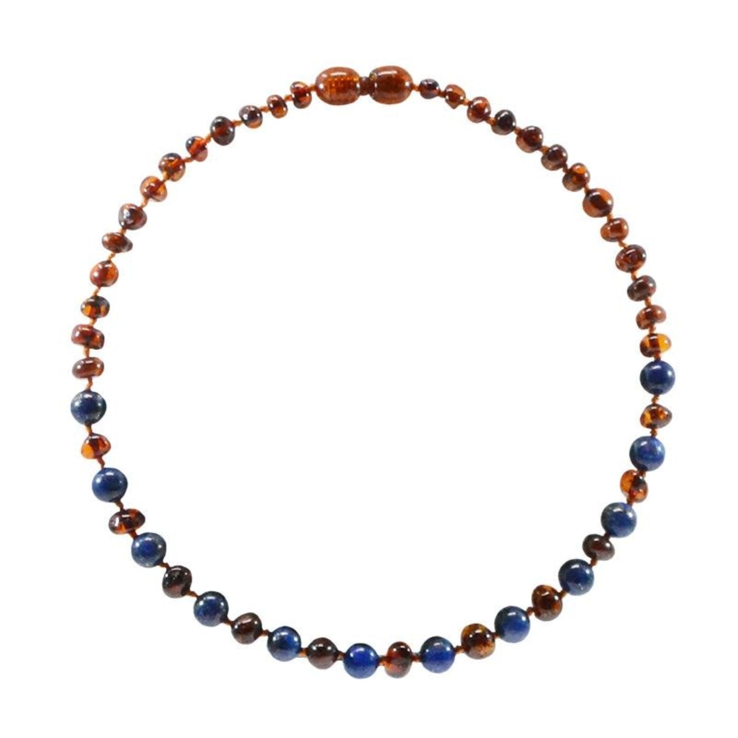 Collier D’ambre & Lapis Lazuli - pour Bébé Colliers Ambre