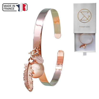 Bracelet Bola de Grossesse - Made In France - Gaby Bracelet Bola 100% Plaqué Or, Or - Personnalisable, Bille Bola, Bracelet, Adulte