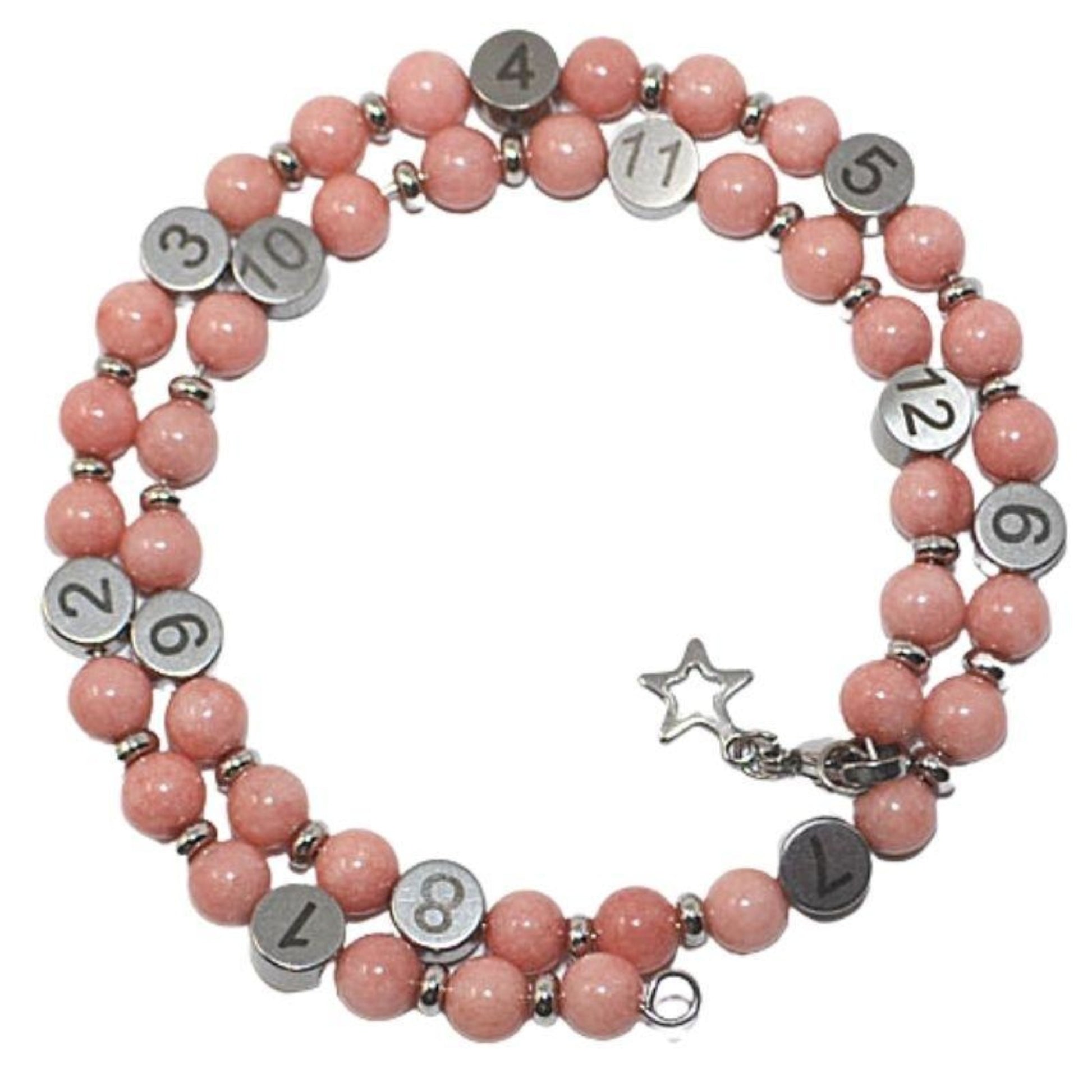 Bracelet D’allaitement - Quartz Rose Tintée Bracelets Allaitement