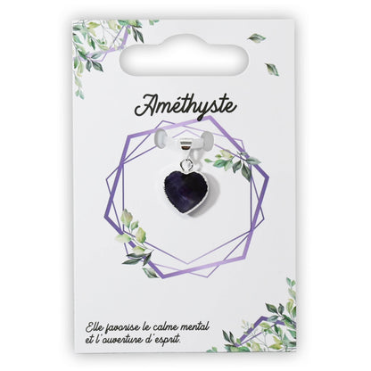 Pendentif Cœur - Pierres Naturelles - Lithothérapie Pendentif Bola Grossesse Diy Gratuit Bijoux Maman, Bola, Cadeau, Collier, Collier