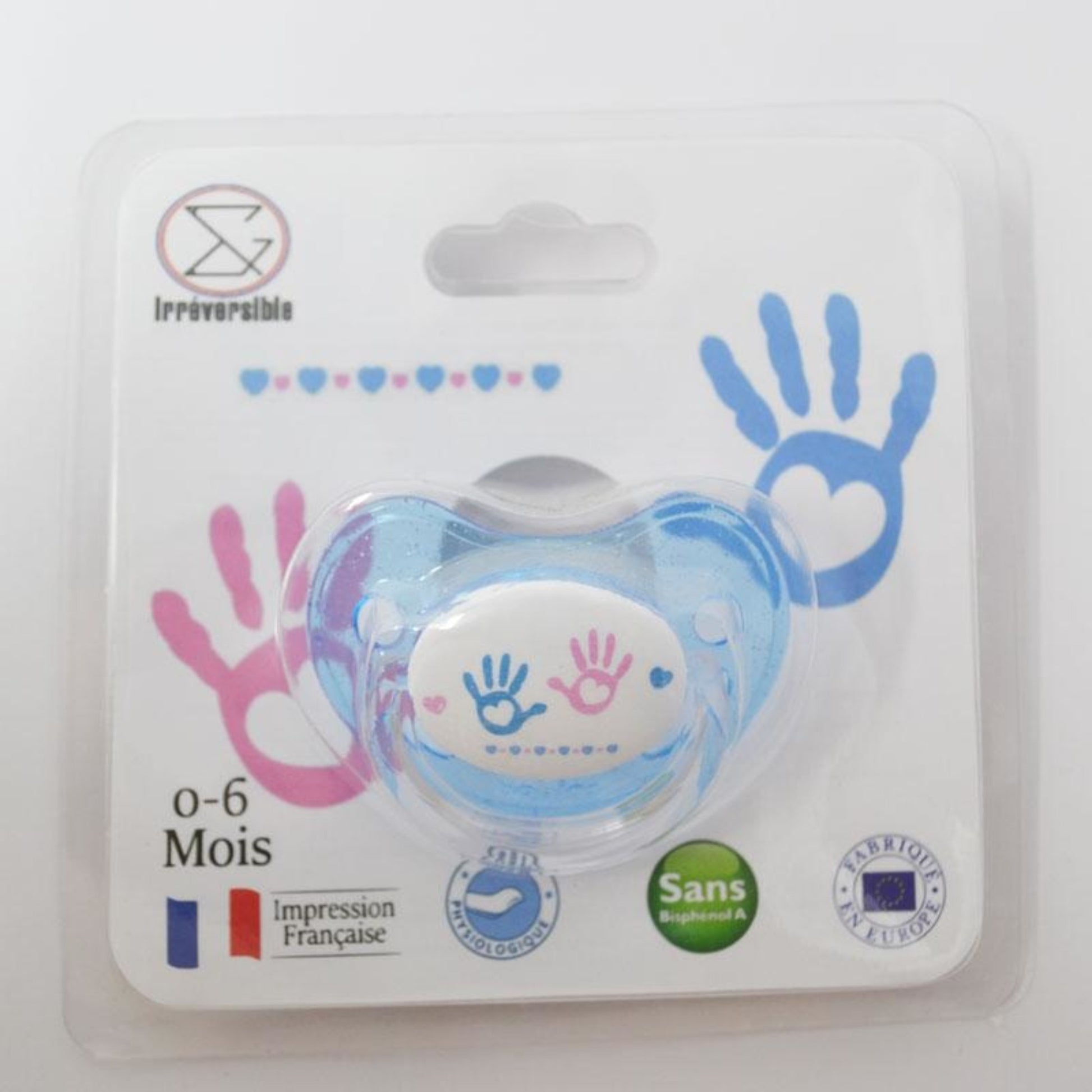 Sucette Standard - les Mains 0-6 Mois / Physiologique / Transparent Tétines Personnalisables Baby, Bebe, France, Idée Cadeau, Maman